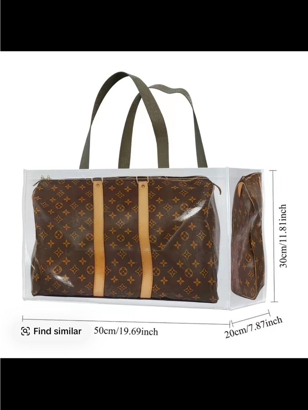 Brown Monogram Shopping plastic Bag /tote bag